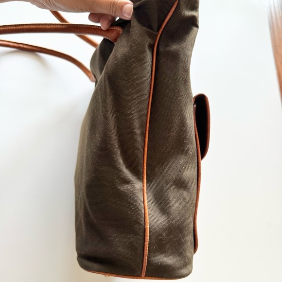 Vintage Eric Javits Brown Tan Tote Bag Rare - Picture 10 of 16